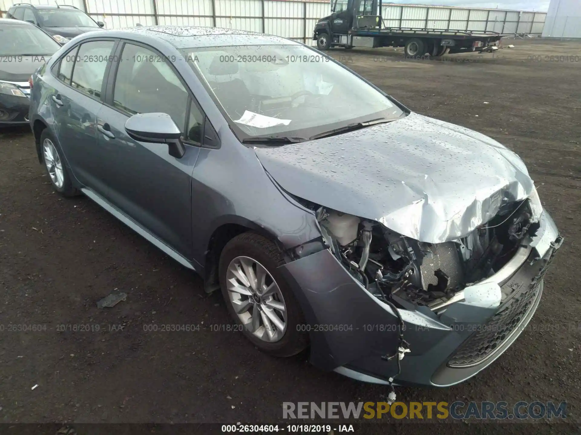 1 Photograph of a damaged car JTDHPRAE0LJ016789 TOYOTA COROLLA 2020