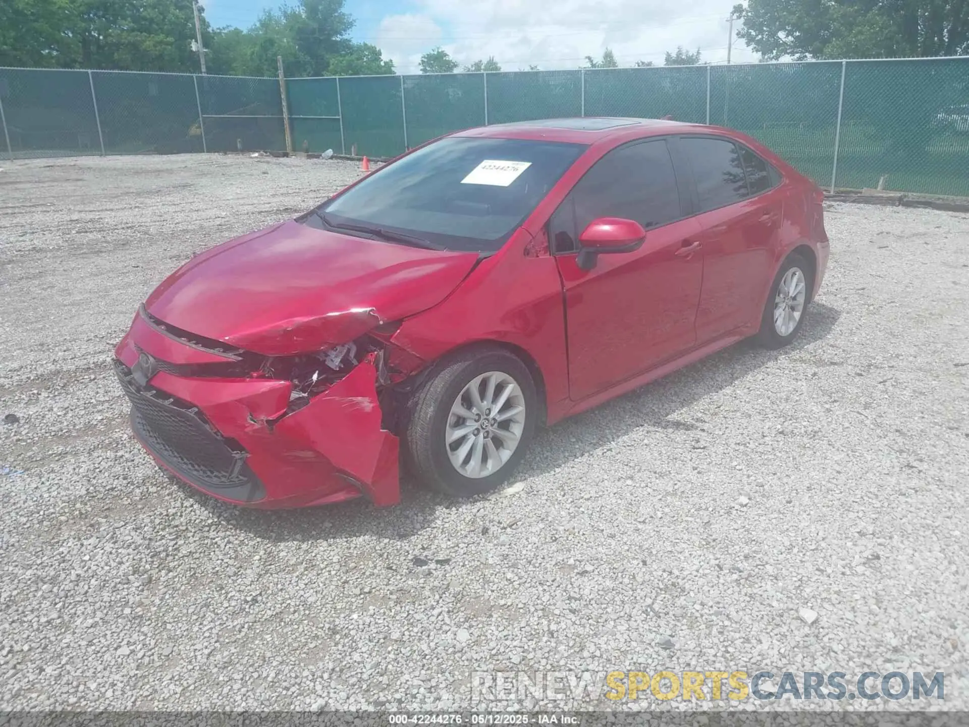 2 Photograph of a damaged car JTDHPRAE0LJ033320 TOYOTA COROLLA 2020