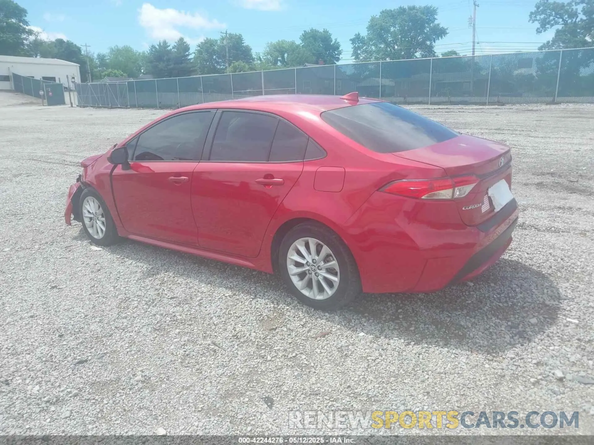 3 Photograph of a damaged car JTDHPRAE0LJ033320 TOYOTA COROLLA 2020
