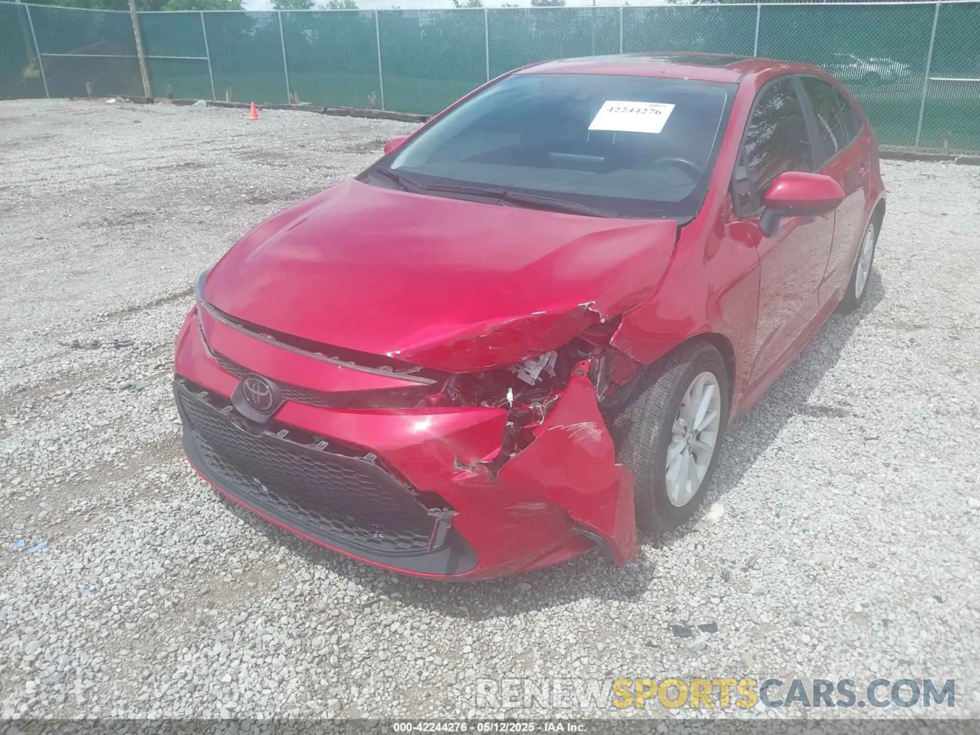 6 Photograph of a damaged car JTDHPRAE0LJ033320 TOYOTA COROLLA 2020