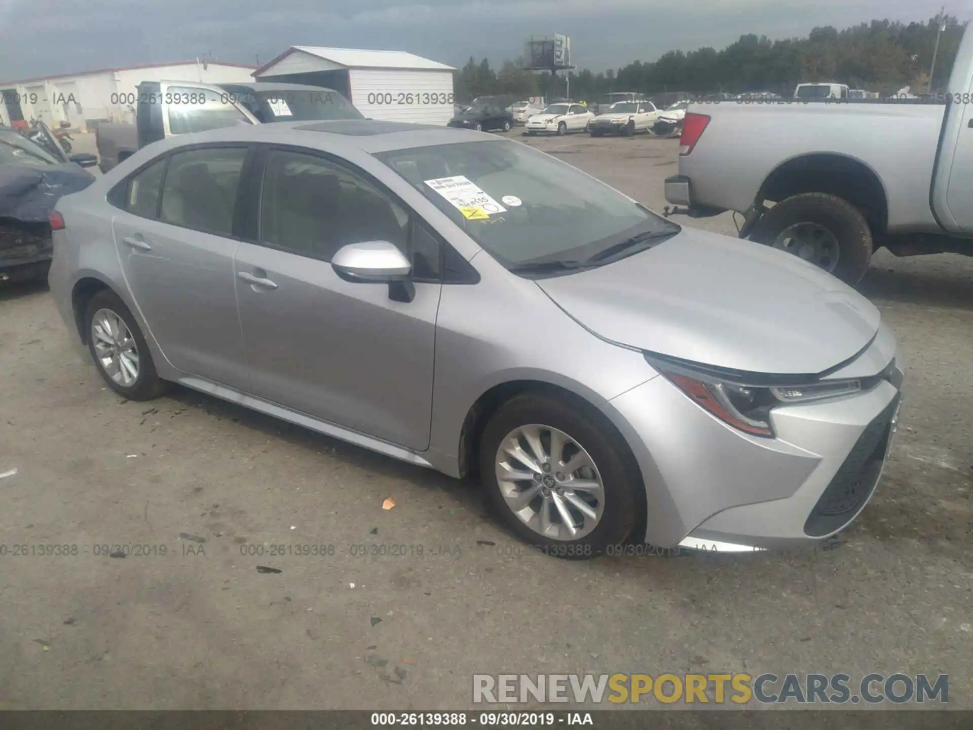 1 Photograph of a damaged car JTDHPRAE0LJ042518 TOYOTA COROLLA 2020