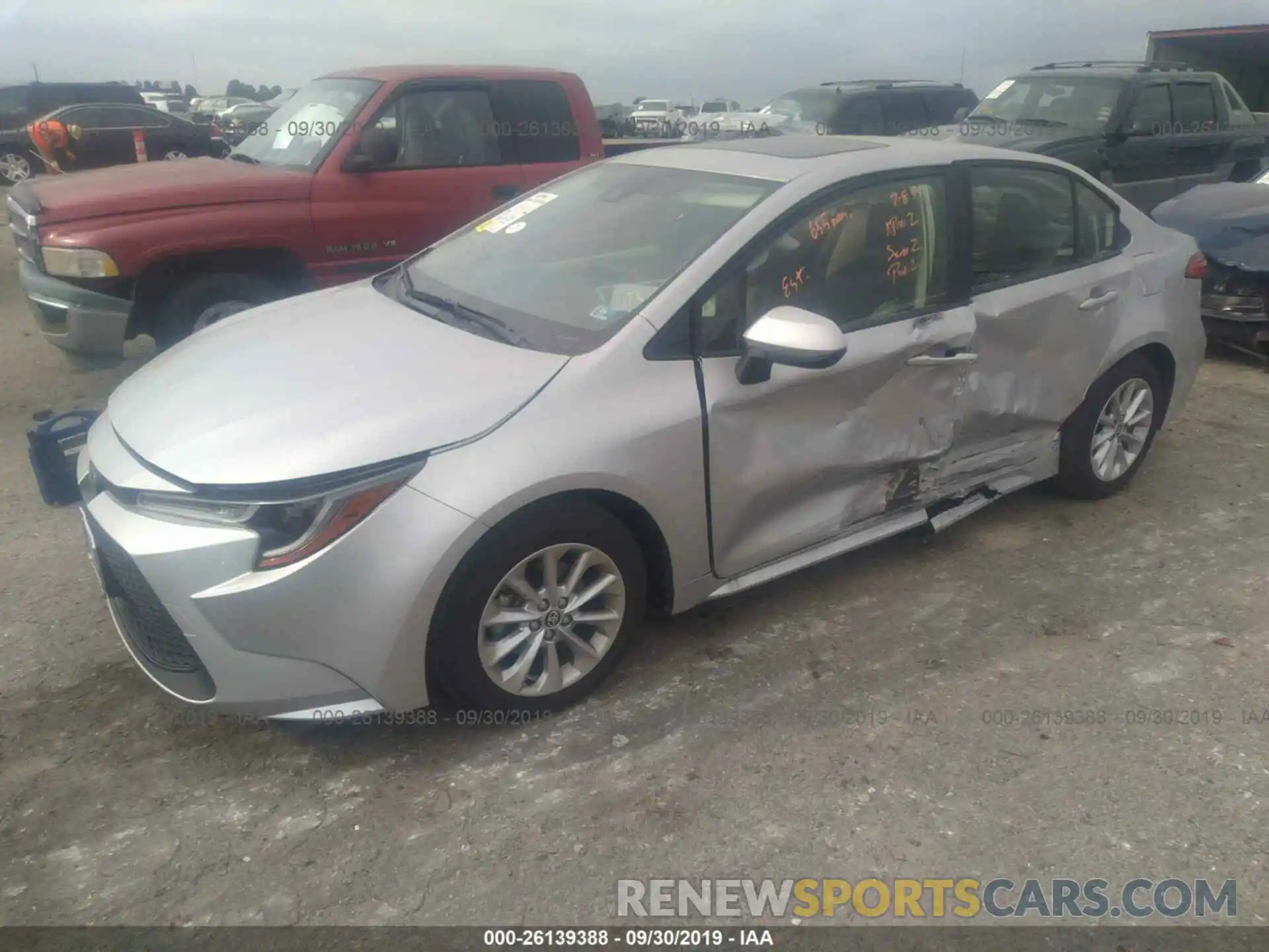 2 Photograph of a damaged car JTDHPRAE0LJ042518 TOYOTA COROLLA 2020