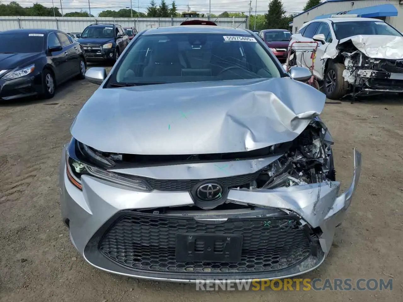 5 Photograph of a damaged car JTDHPRAE0LJ060386 TOYOTA COROLLA 2020
