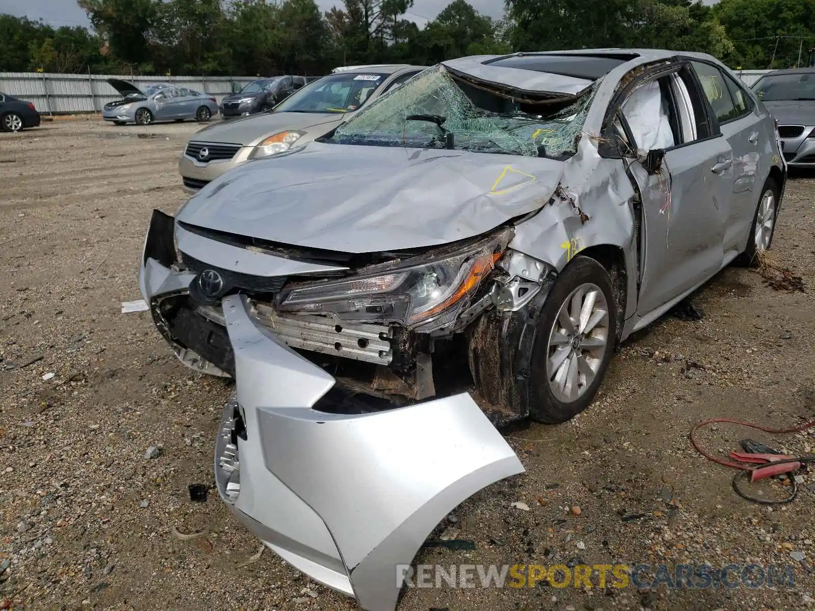 2 Photograph of a damaged car JTDHPRAE0LJ070996 TOYOTA COROLLA 2020