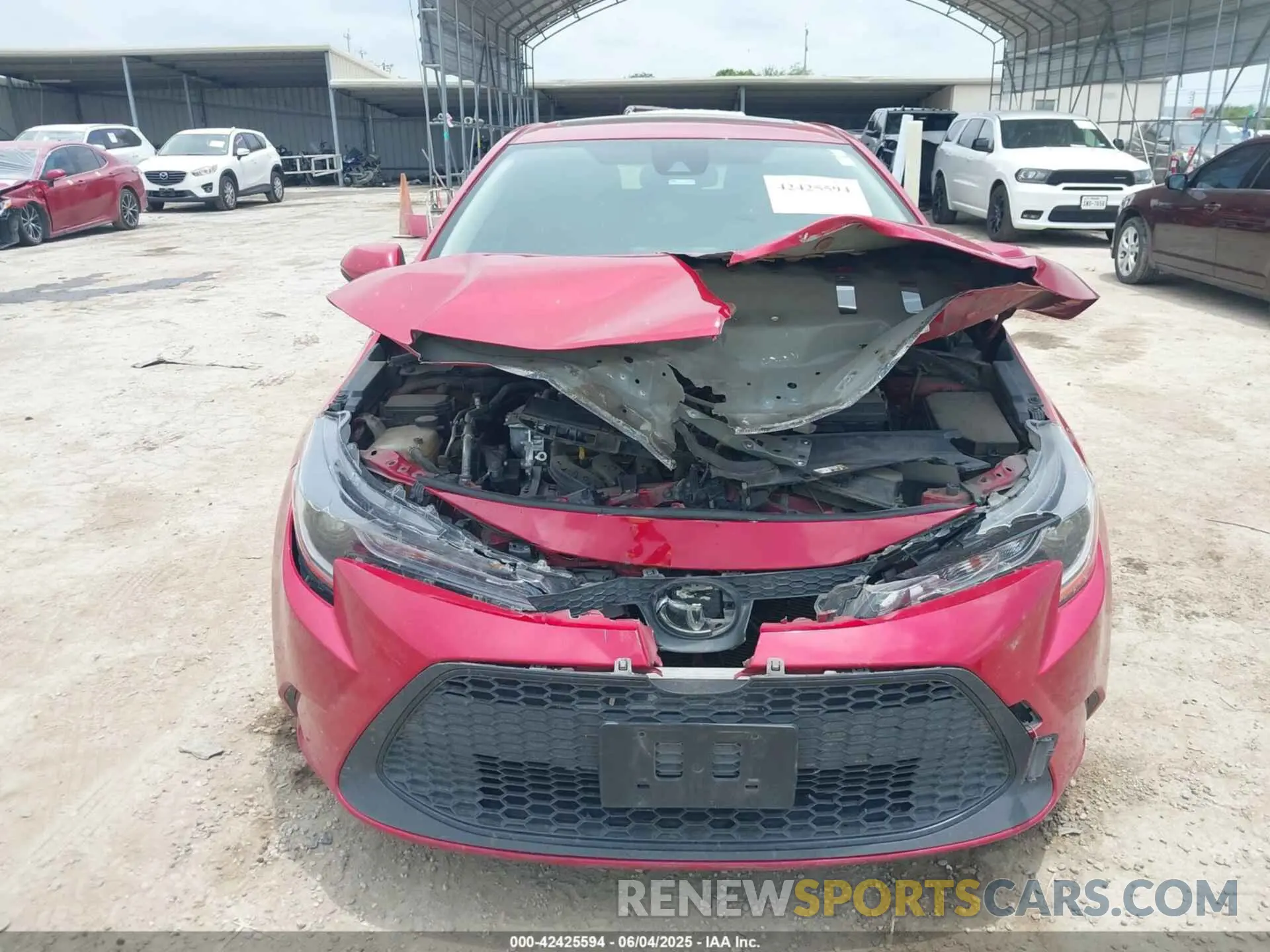 12 Photograph of a damaged car JTDHPRAE1LJ003842 TOYOTA COROLLA 2020