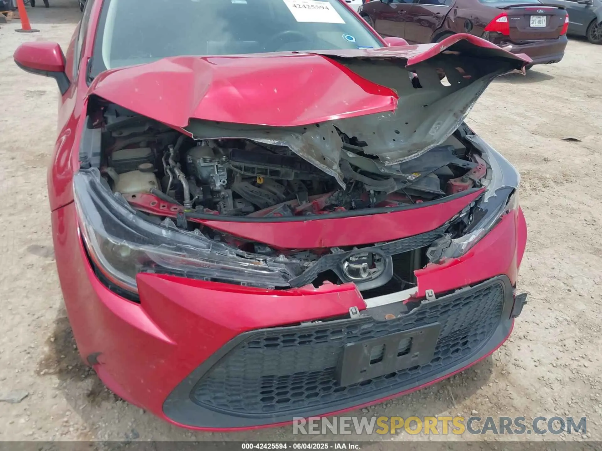6 Photograph of a damaged car JTDHPRAE1LJ003842 TOYOTA COROLLA 2020