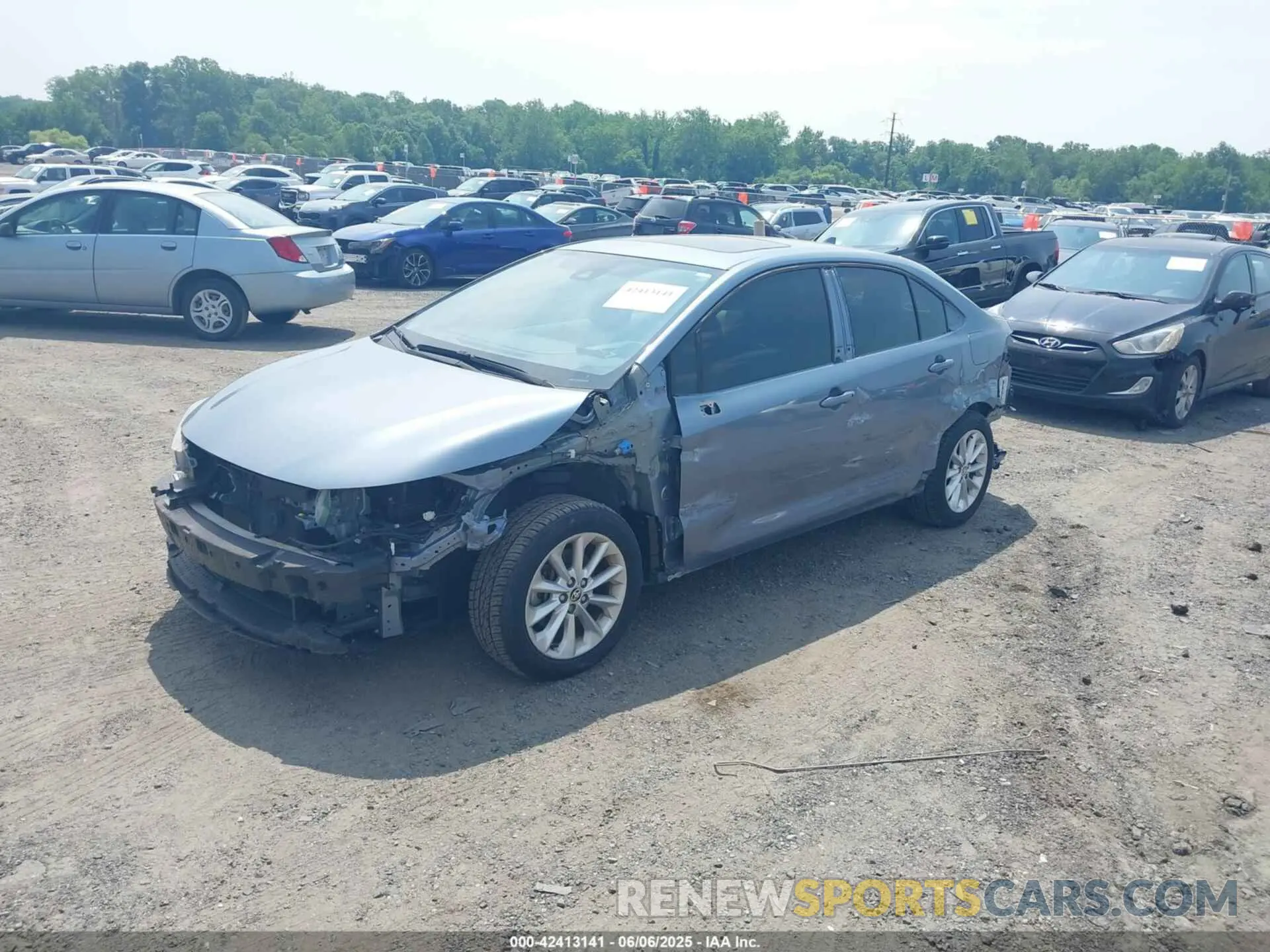 2 Photograph of a damaged car JTDHPRAE1LJ004134 TOYOTA COROLLA 2020