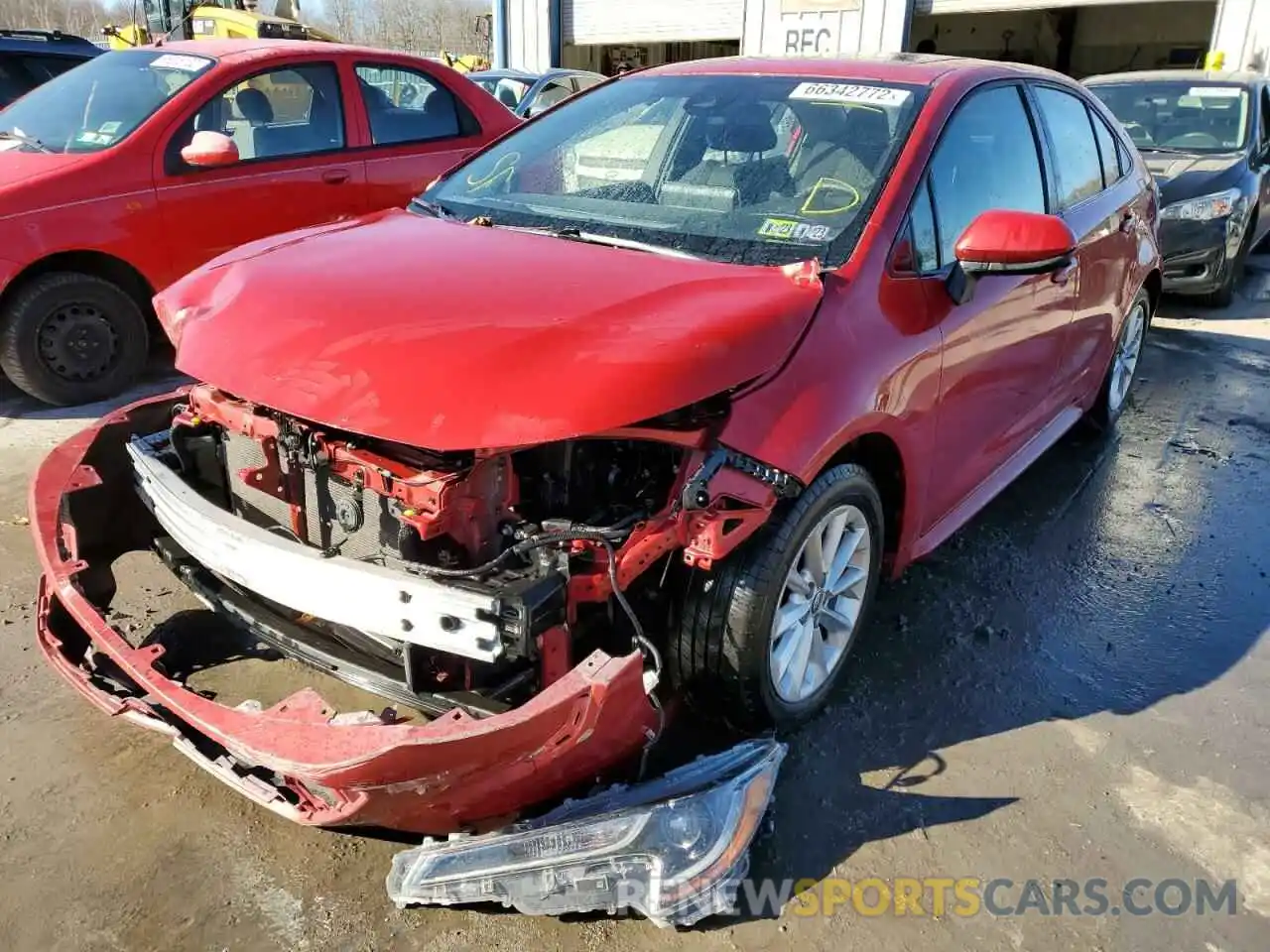 2 Photograph of a damaged car JTDHPRAE1LJ015571 TOYOTA COROLLA 2020