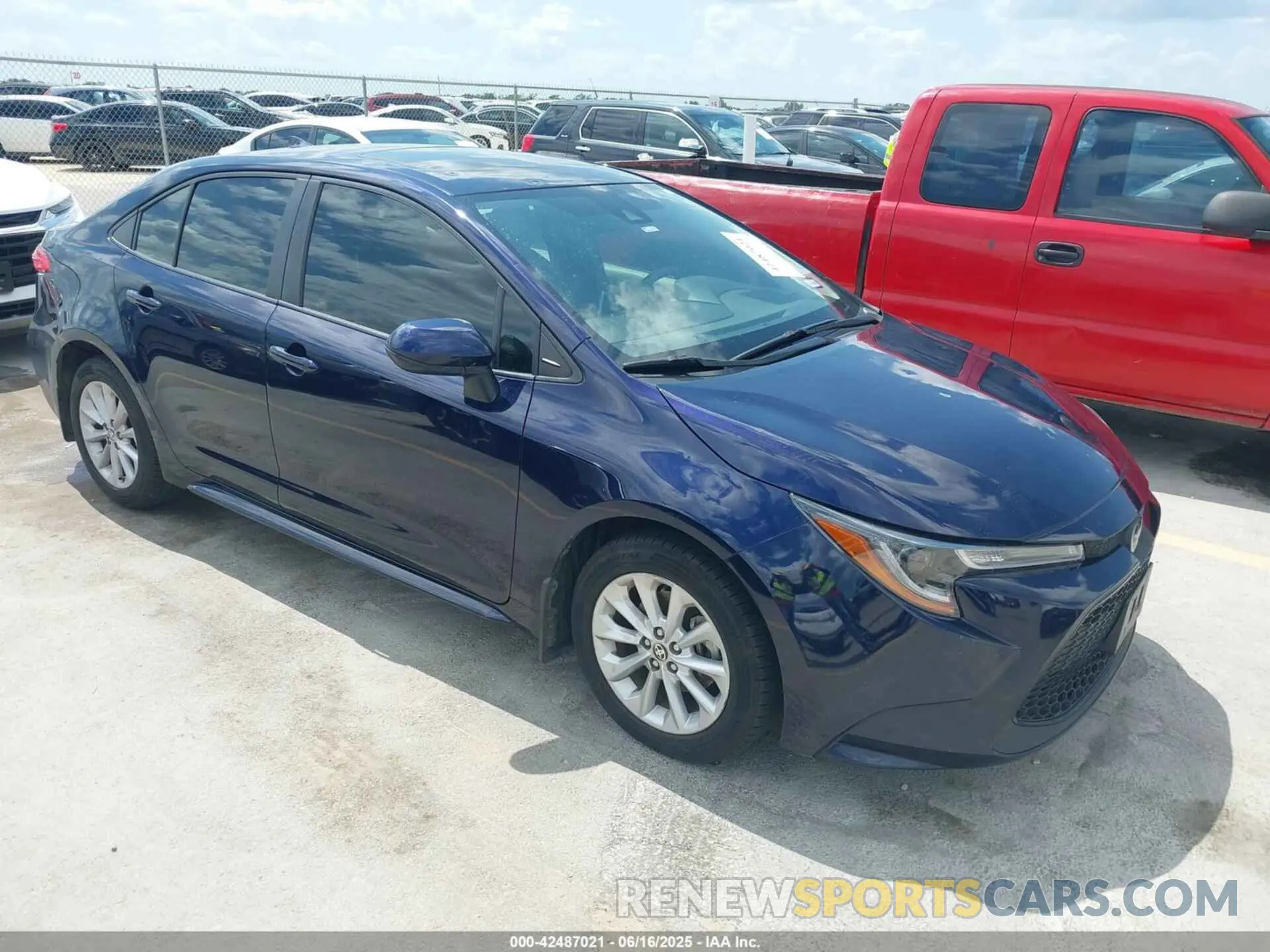 1 Photograph of a damaged car JTDHPRAE1LJ045802 TOYOTA COROLLA 2020