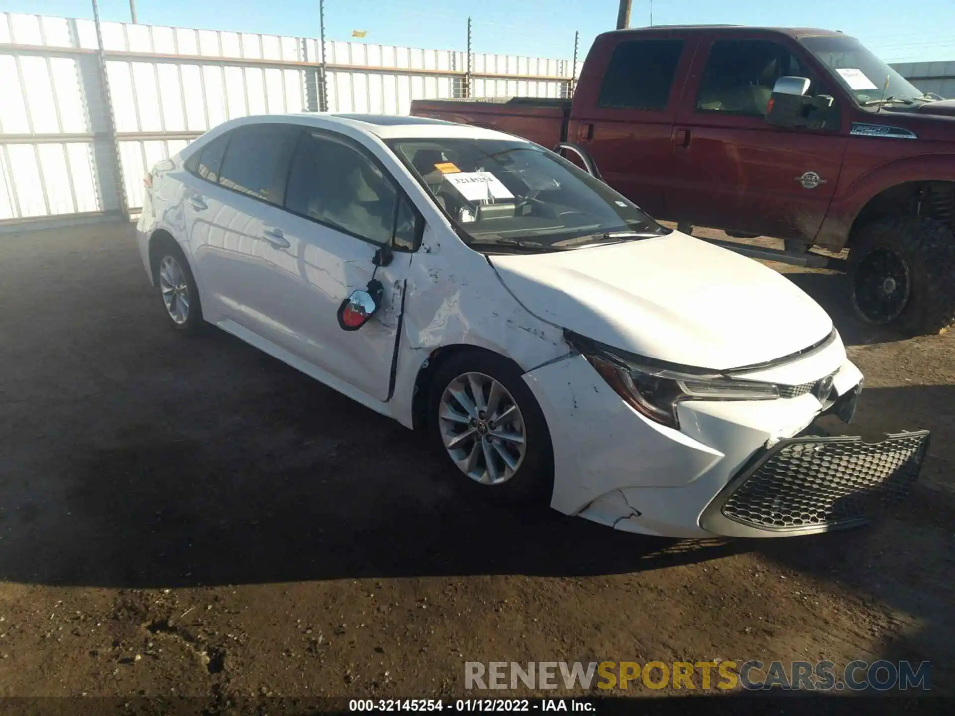 1 Photograph of a damaged car JTDHPRAE1LJ047484 TOYOTA COROLLA 2020