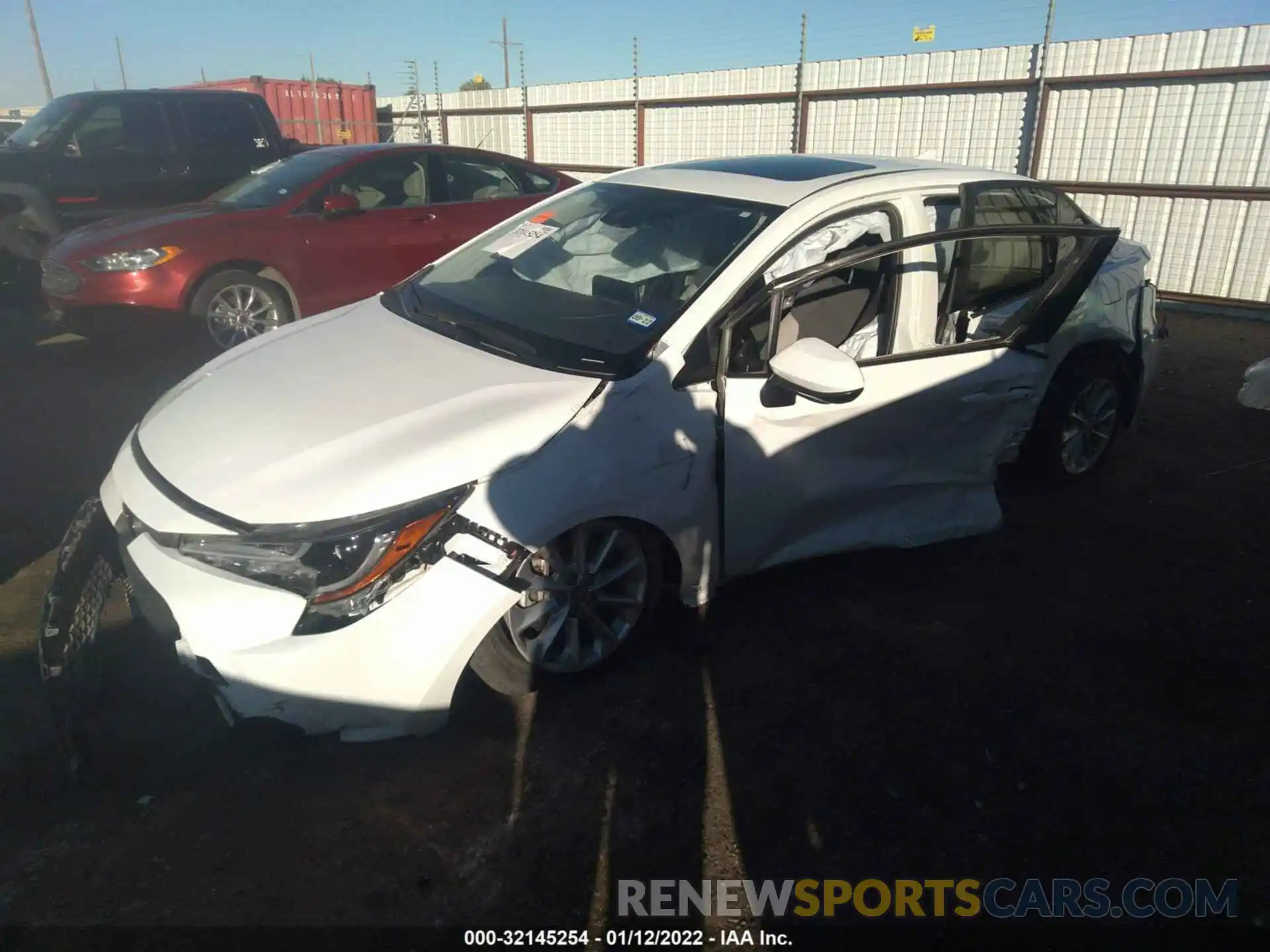 2 Photograph of a damaged car JTDHPRAE1LJ047484 TOYOTA COROLLA 2020