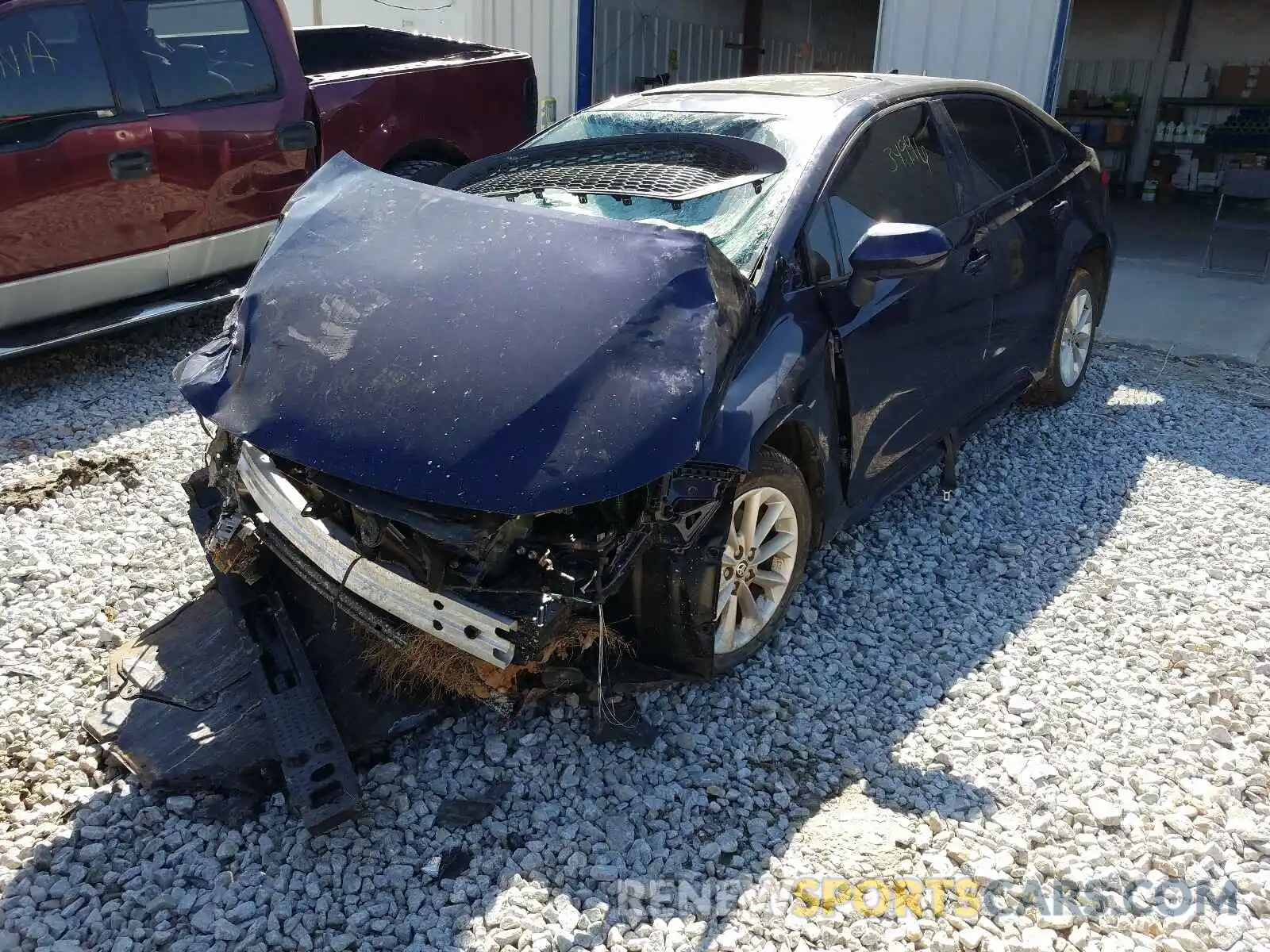 2 Photograph of a damaged car JTDHPRAE1LJ049476 TOYOTA COROLLA 2020