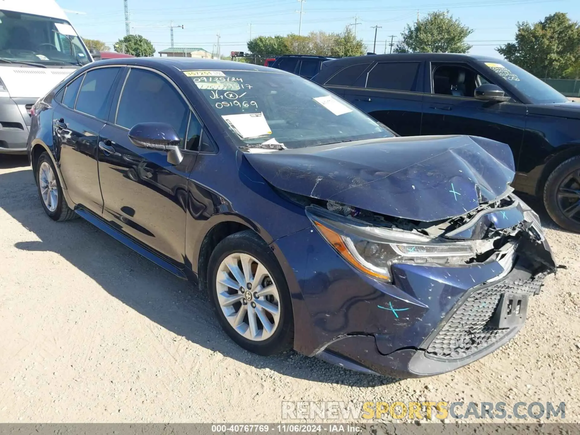 1 Photograph of a damaged car JTDHPRAE1LJ051969 TOYOTA COROLLA 2020