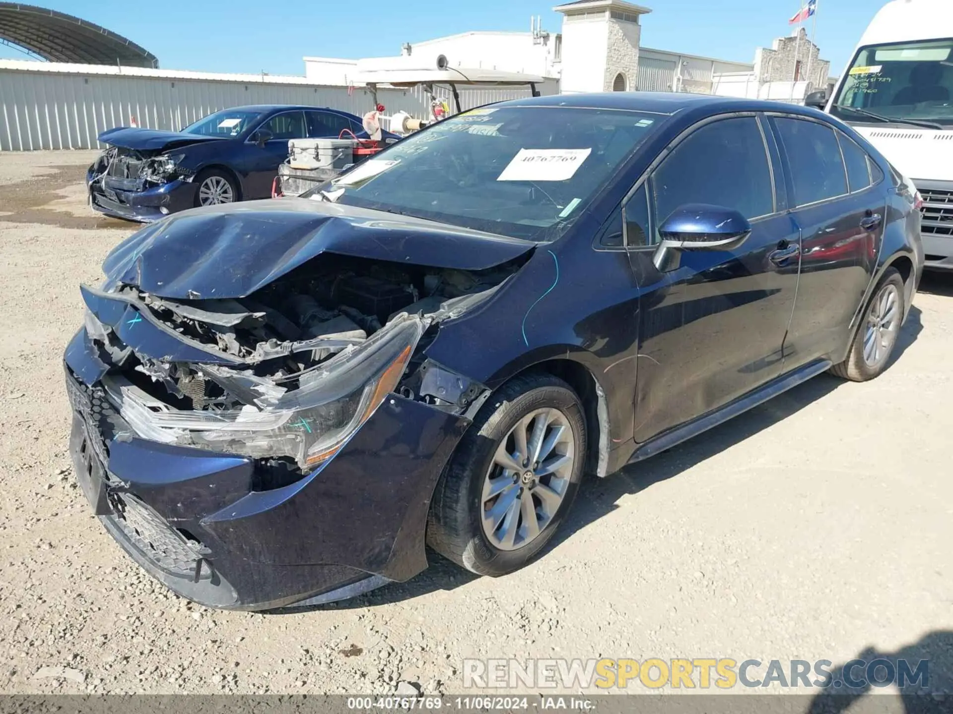 2 Photograph of a damaged car JTDHPRAE1LJ051969 TOYOTA COROLLA 2020
