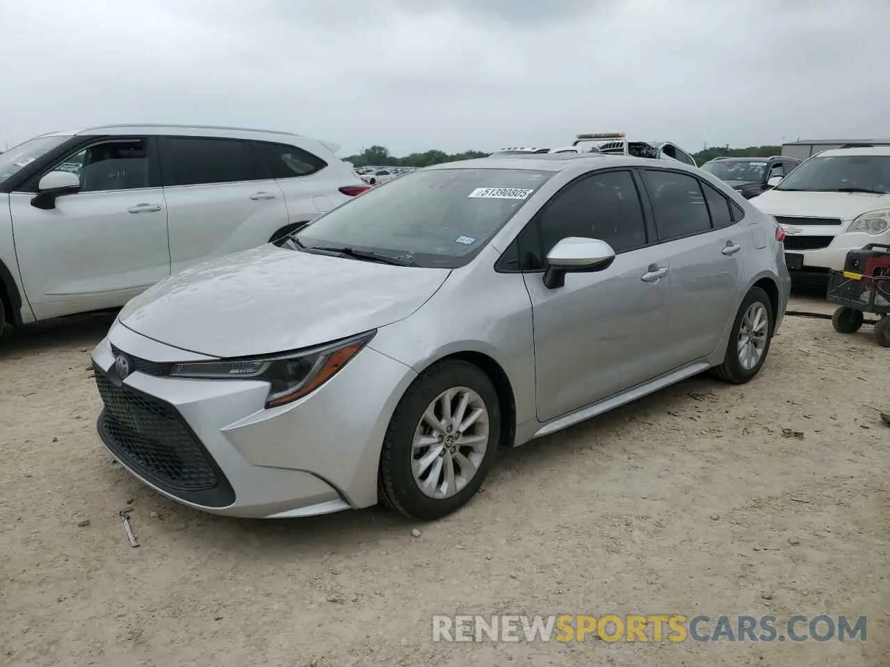 1 Photograph of a damaged car JTDHPRAE2LJ001792 TOYOTA COROLLA 2020