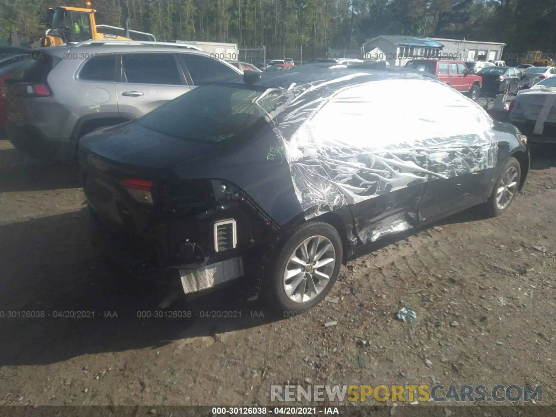 4 Photograph of a damaged car JTDHPRAE3LJ017581 TOYOTA COROLLA 2020