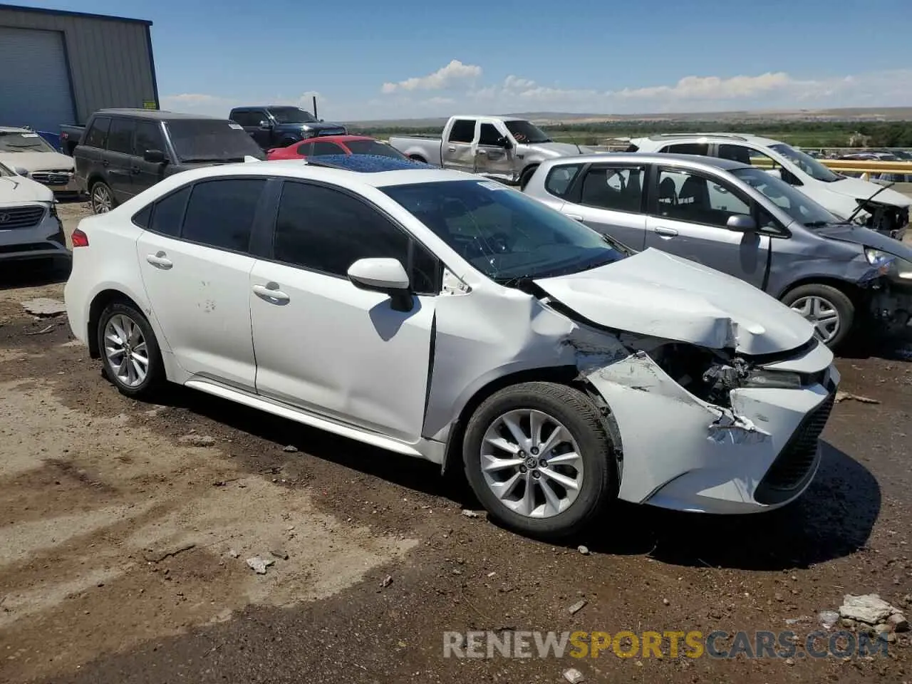 4 Photograph of a damaged car JTDHPRAE3LJ029357 TOYOTA COROLLA 2020