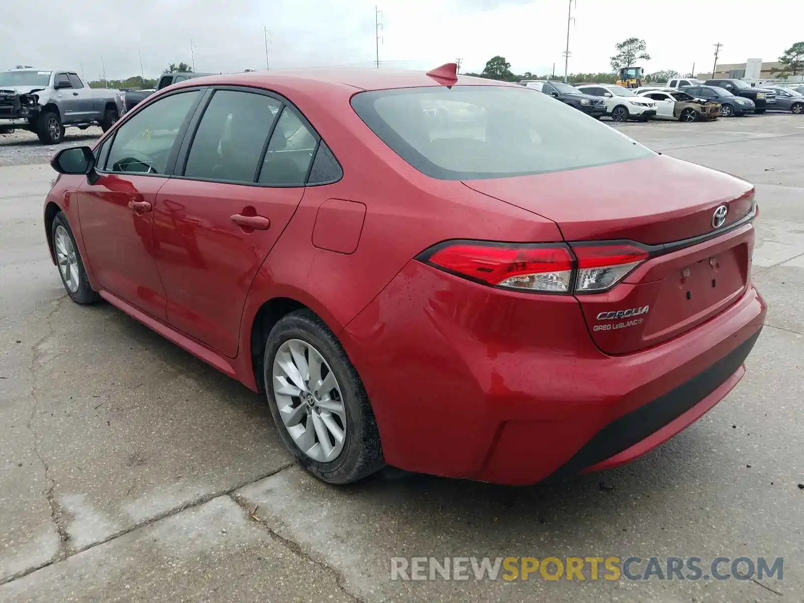 3 Photograph of a damaged car JTDHPRAE4LJ015449 TOYOTA COROLLA 2020