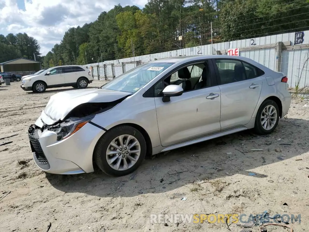 1 Photograph of a damaged car JTDHPRAE4LJ060858 TOYOTA COROLLA 2020