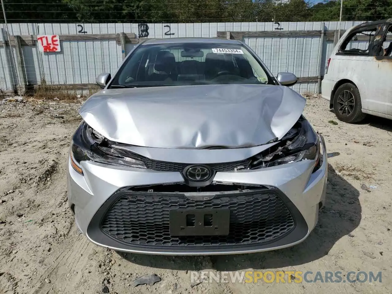 5 Photograph of a damaged car JTDHPRAE4LJ060858 TOYOTA COROLLA 2020
