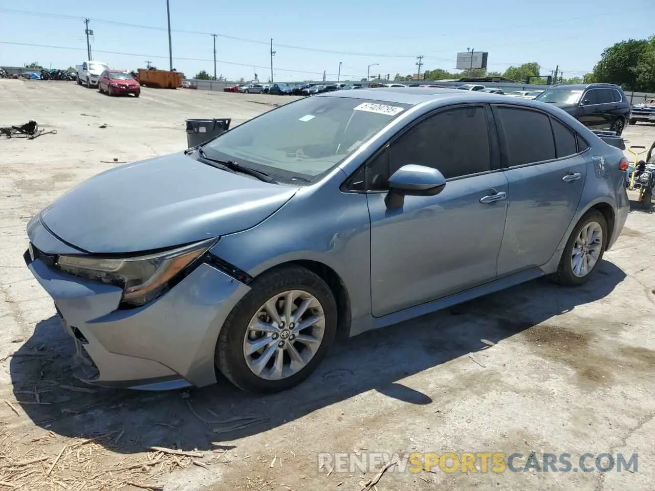 1 Photograph of a damaged car JTDHPRAE4LJ078342 TOYOTA COROLLA 2020