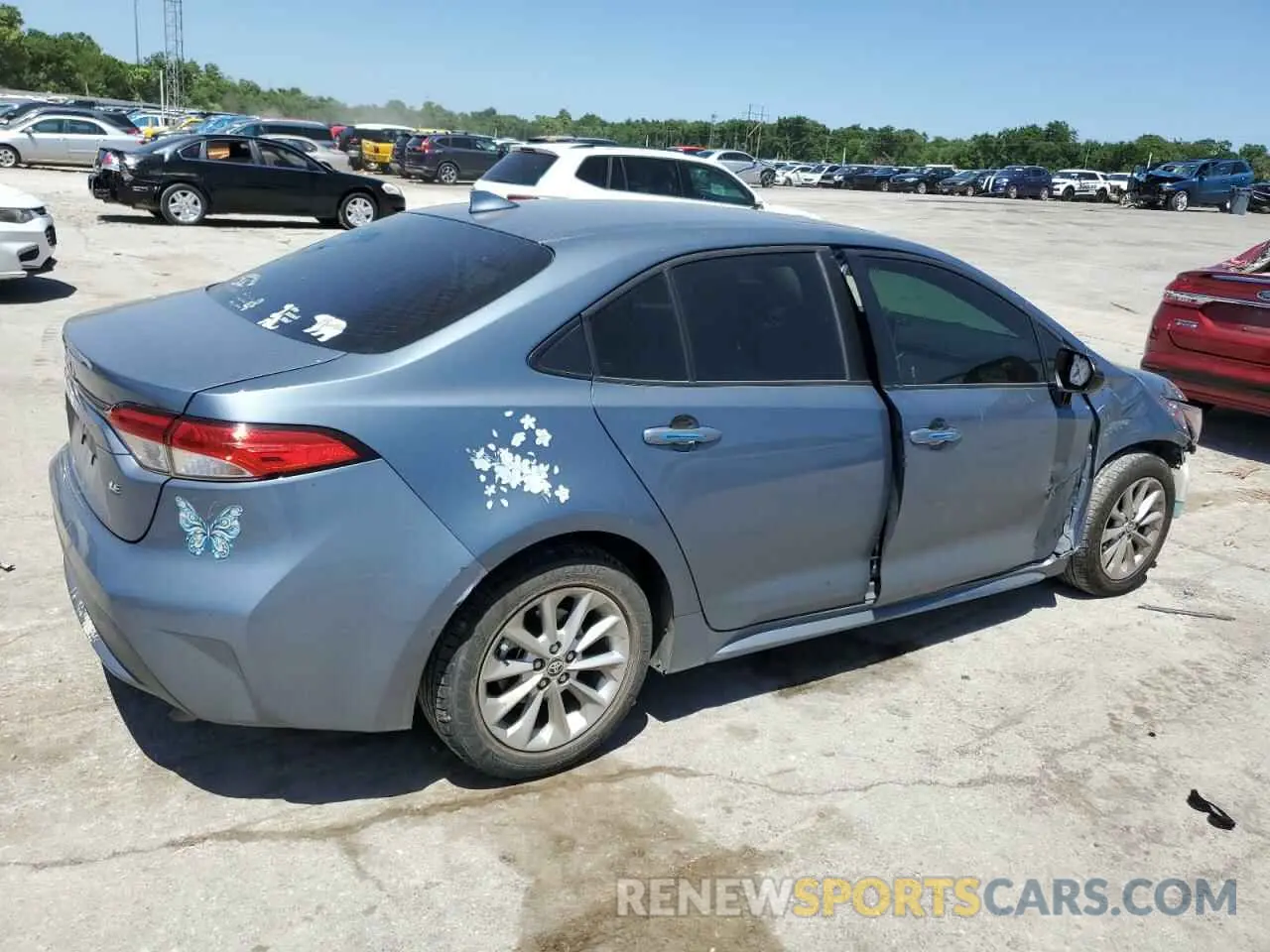 3 Photograph of a damaged car JTDHPRAE4LJ078342 TOYOTA COROLLA 2020