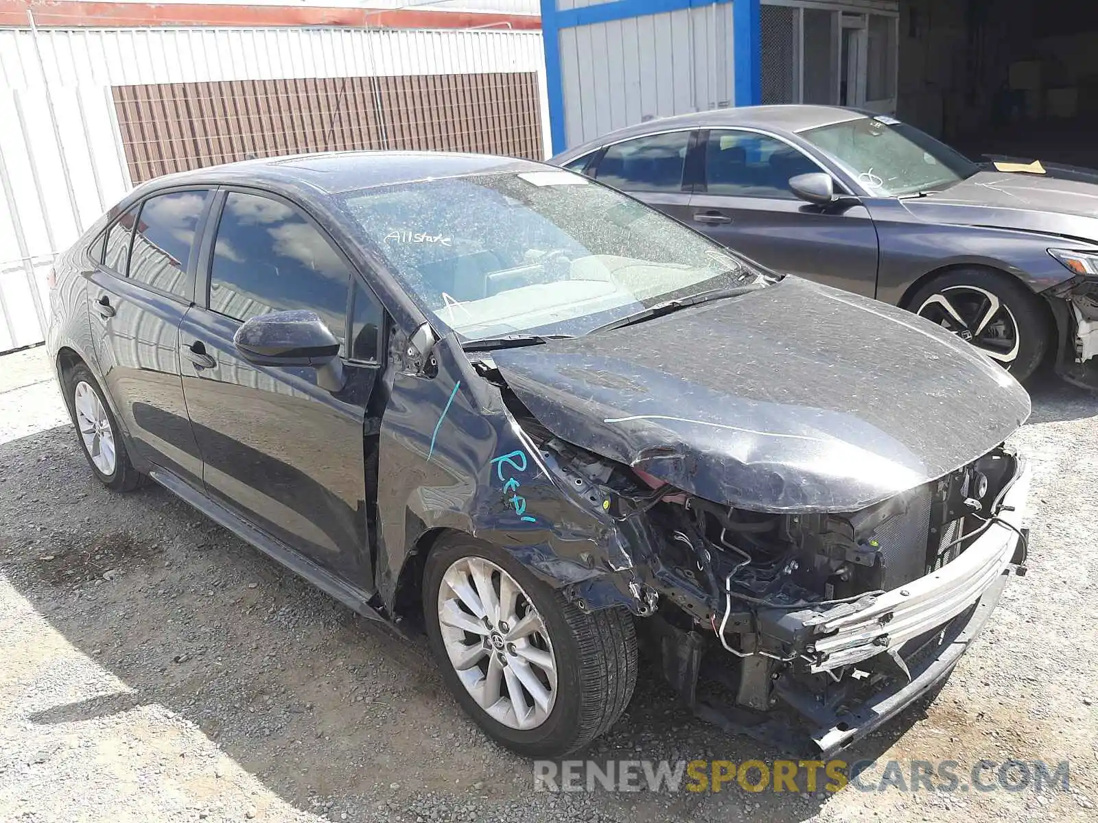 1 Photograph of a damaged car JTDHPRAE5LJ020708 TOYOTA COROLLA 2020