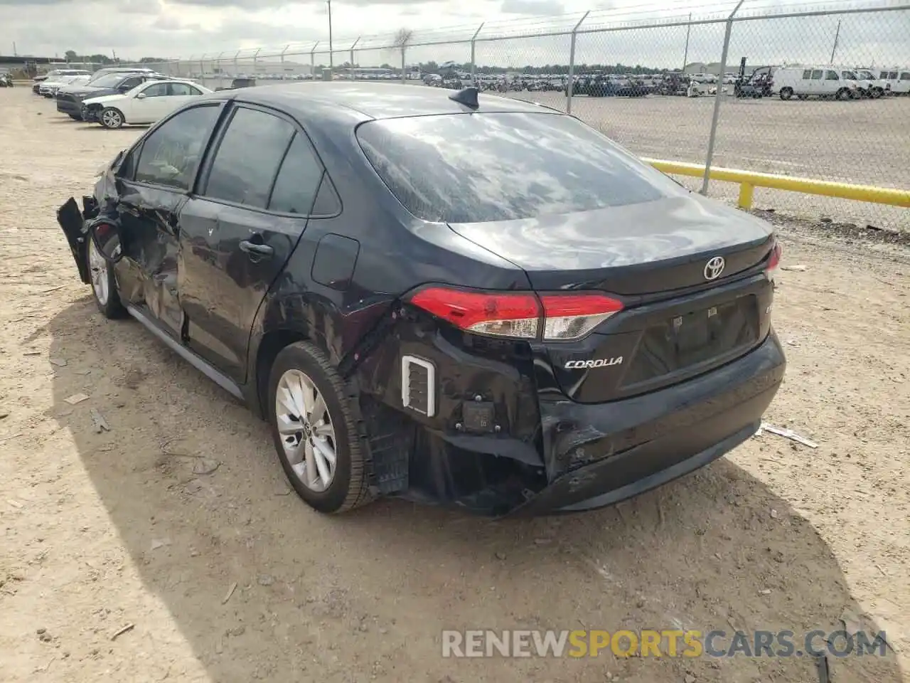 3 Photograph of a damaged car JTDHPRAE5LJ041879 TOYOTA COROLLA 2020