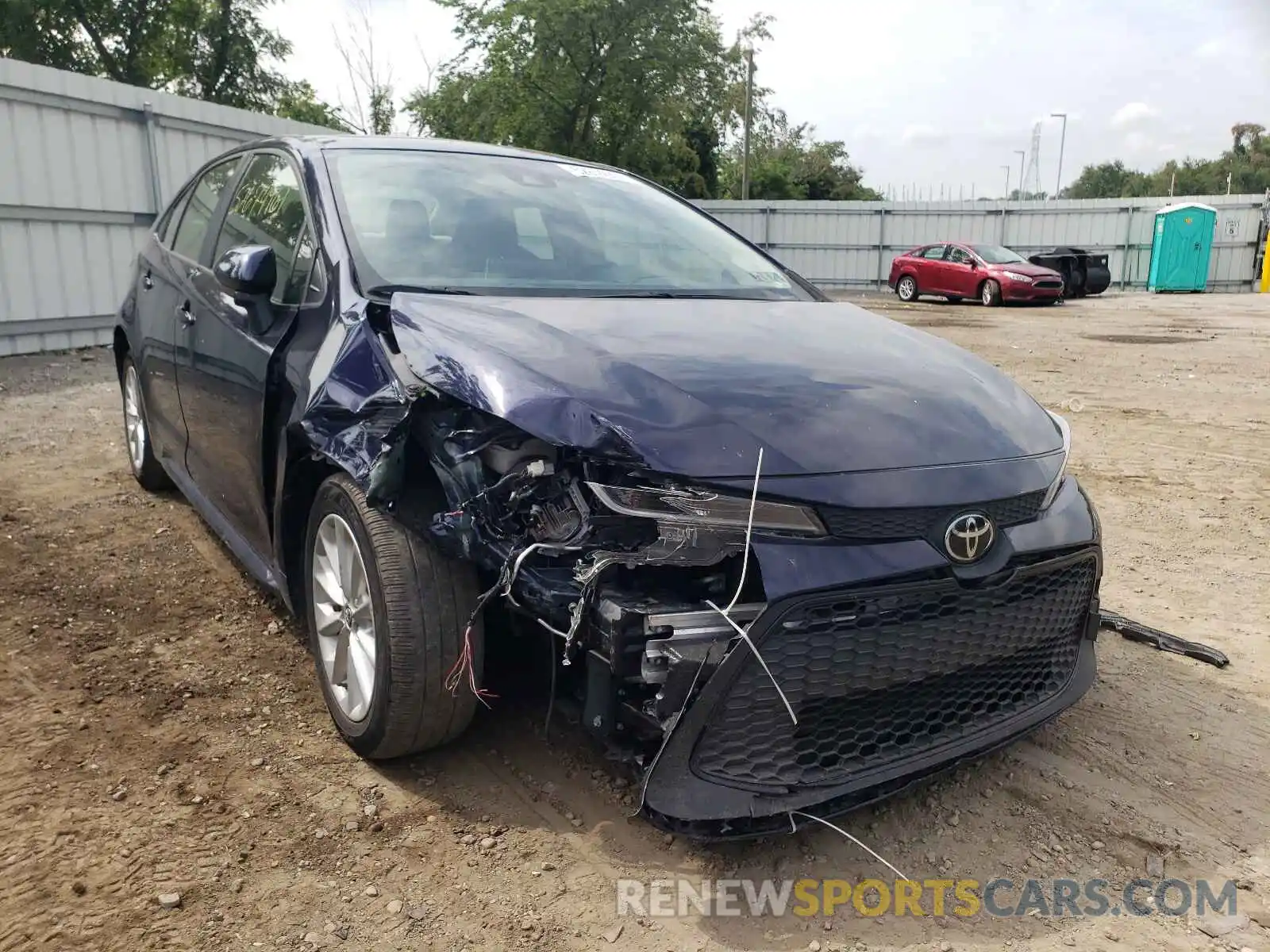 1 Photograph of a damaged car JTDHPRAE5LJ060111 TOYOTA COROLLA 2020