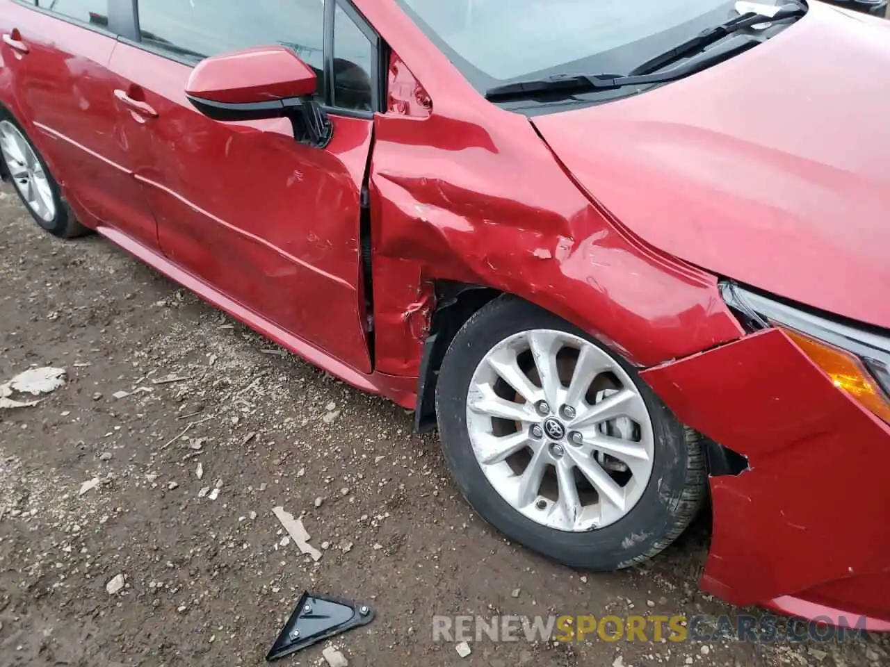 9 Photograph of a damaged car JTDHPRAE6LJ012102 TOYOTA COROLLA 2020