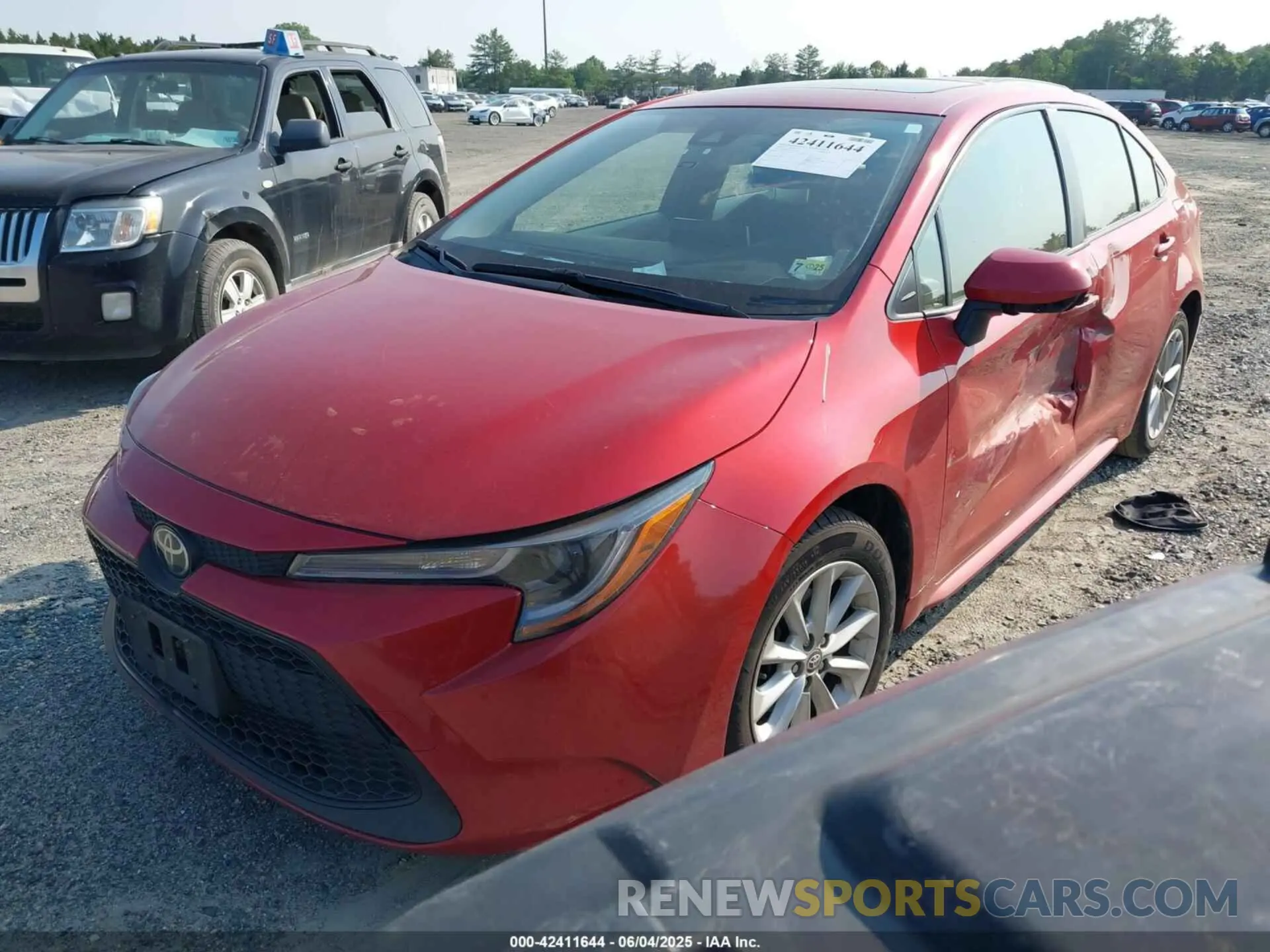2 Photograph of a damaged car JTDHPRAE6LJ035153 TOYOTA COROLLA 2020
