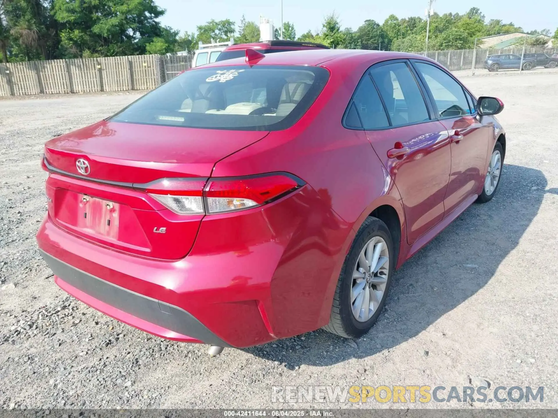 4 Photograph of a damaged car JTDHPRAE6LJ035153 TOYOTA COROLLA 2020
