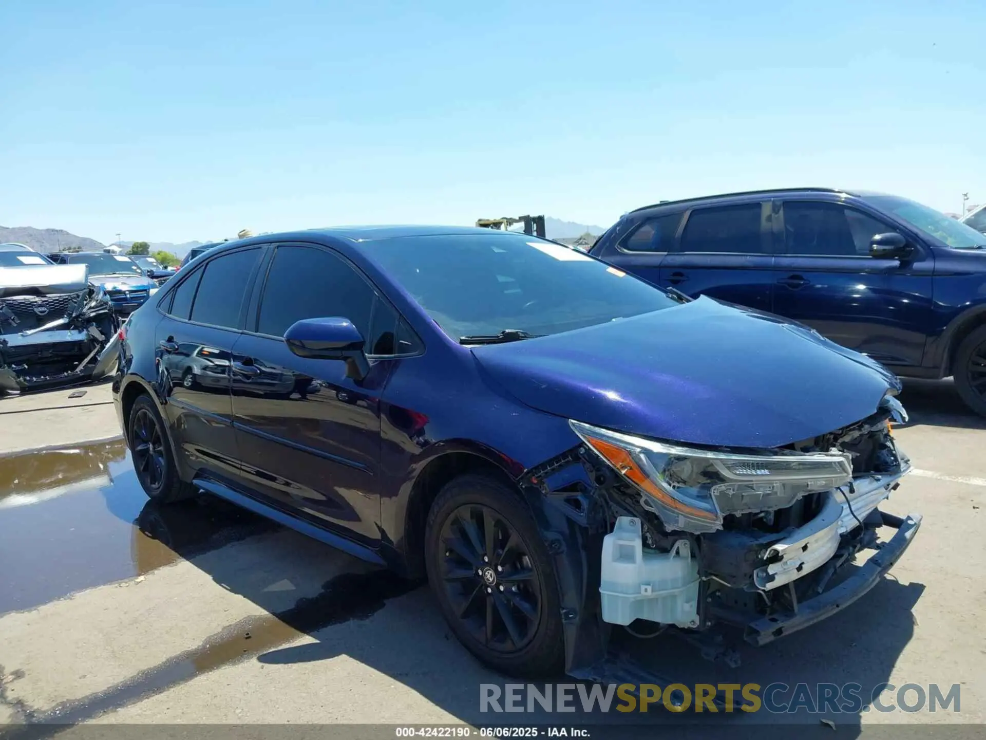 1 Photograph of a damaged car JTDHPRAE6LJ054401 TOYOTA COROLLA 2020