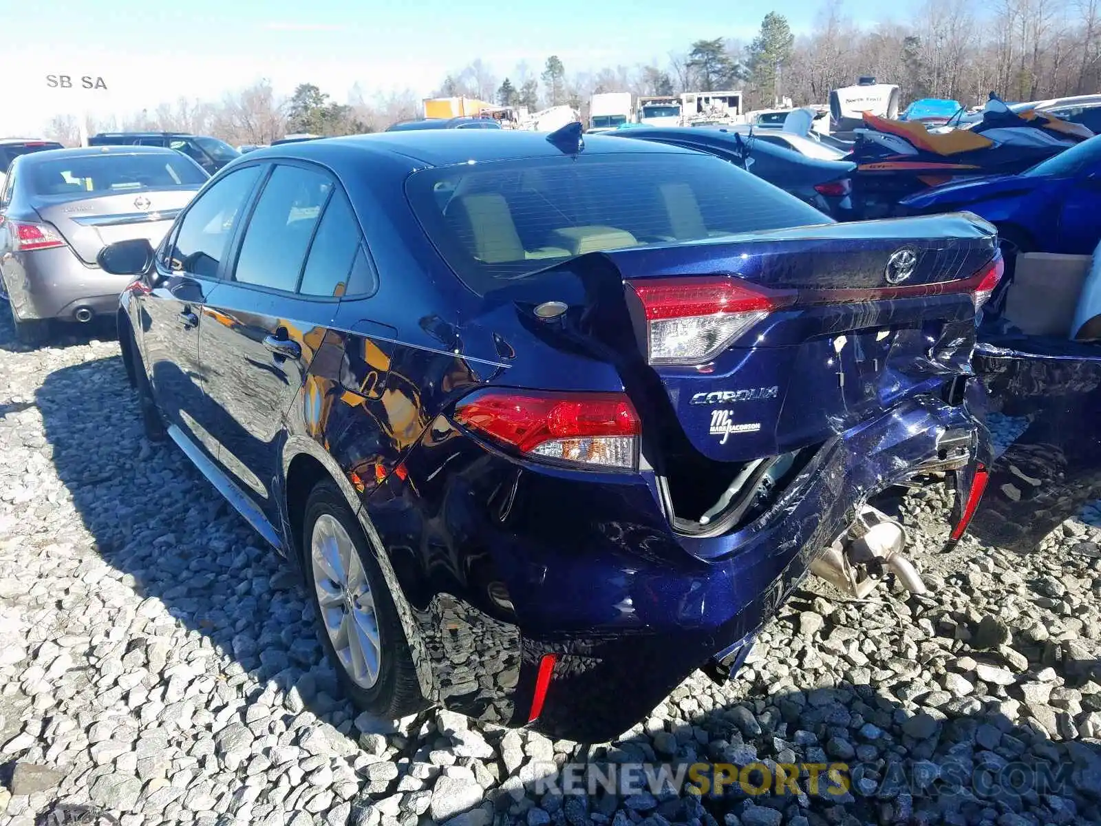 3 Photograph of a damaged car JTDHPRAE6LJ059680 TOYOTA COROLLA 2020