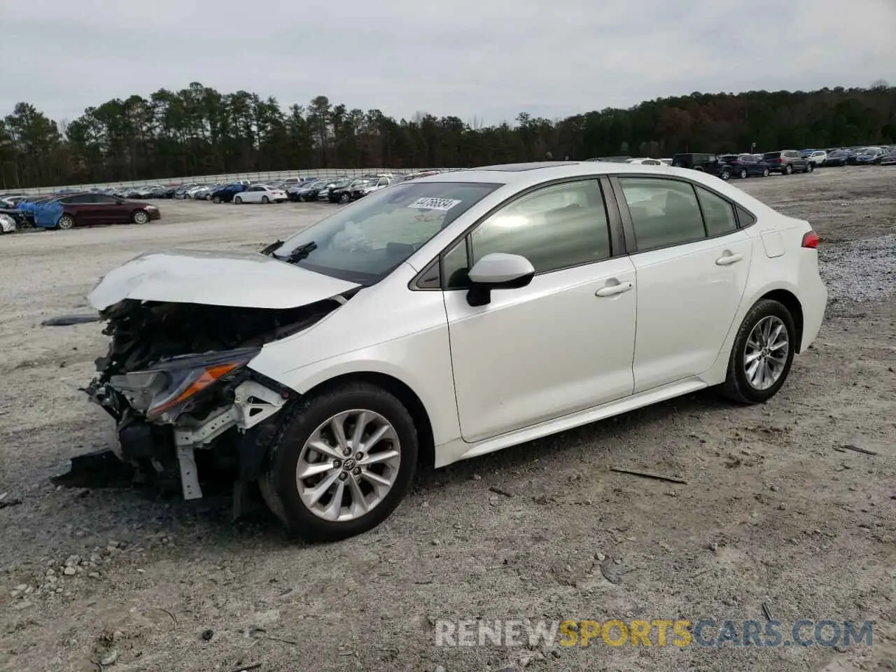 1 Photograph of a damaged car JTDHPRAE6LJ063597 TOYOTA COROLLA 2020