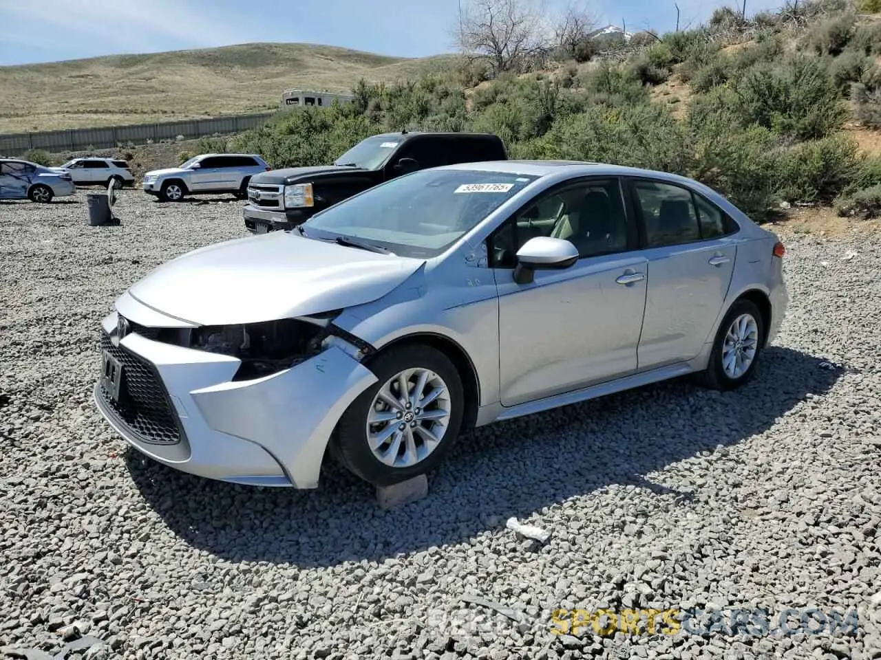 1 Photograph of a damaged car JTDHPRAE8LJ015115 TOYOTA COROLLA 2020