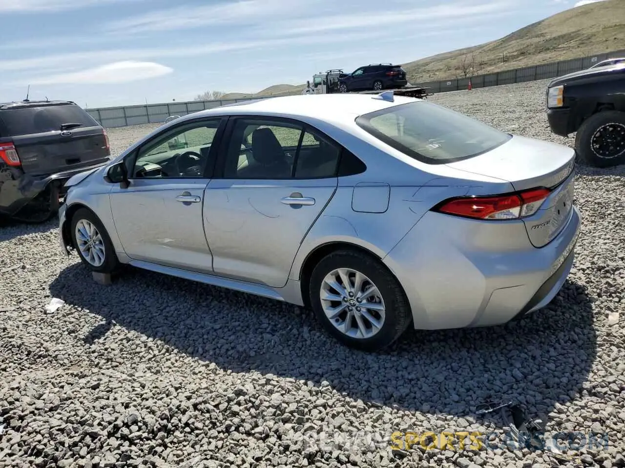2 Photograph of a damaged car JTDHPRAE8LJ015115 TOYOTA COROLLA 2020