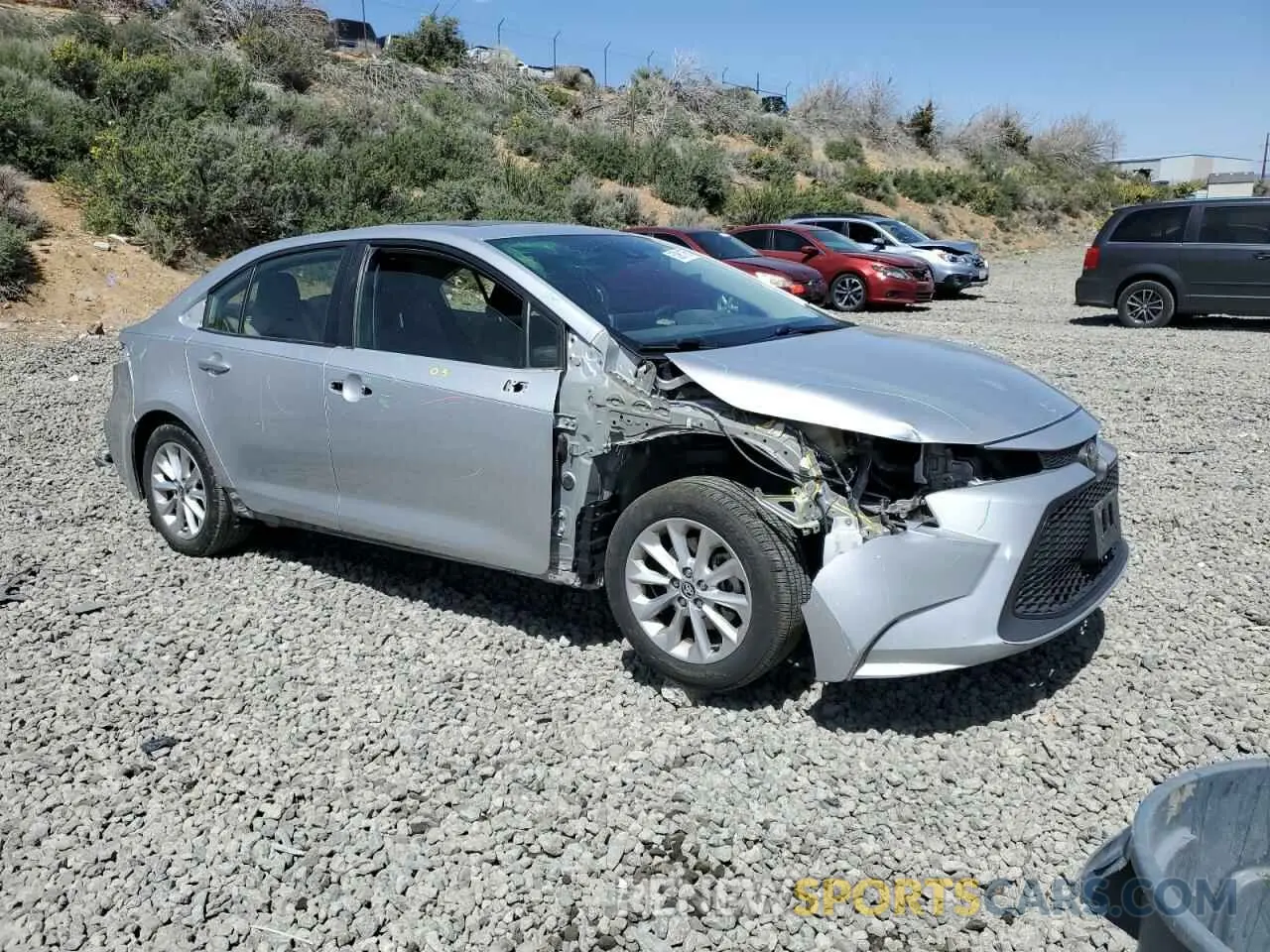 4 Photograph of a damaged car JTDHPRAE8LJ015115 TOYOTA COROLLA 2020