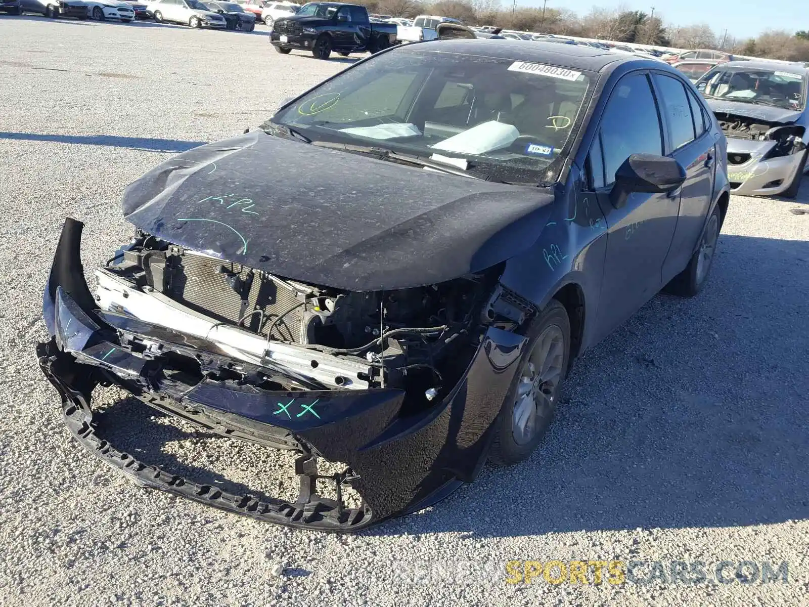 2 Photograph of a damaged car JTDHPRAE8LJ050088 TOYOTA COROLLA 2020