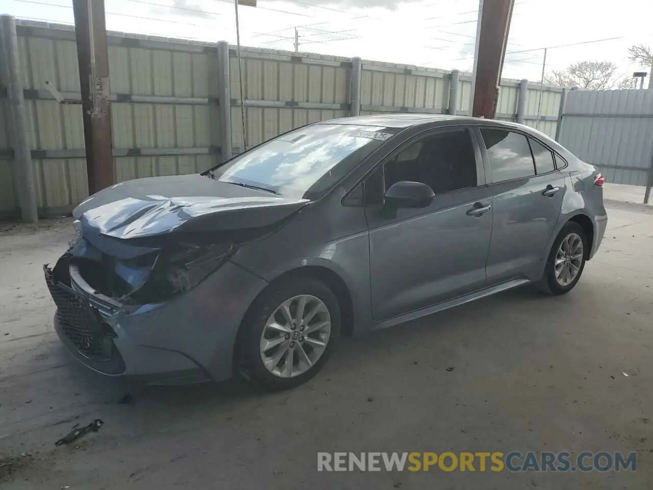 1 Photograph of a damaged car JTDHPRAE8LJ057526 TOYOTA COROLLA 2020