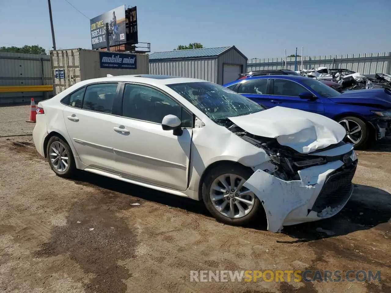 4 Photograph of a damaged car JTDHPRAE8LJ072835 TOYOTA COROLLA 2020