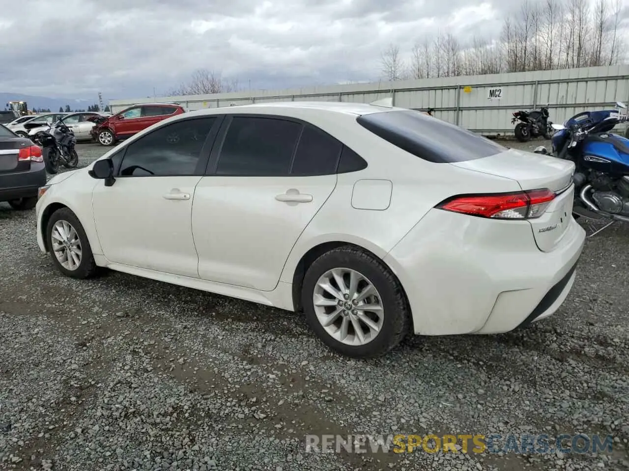2 Photograph of a damaged car JTDHPRAE9LJ025152 TOYOTA COROLLA 2020