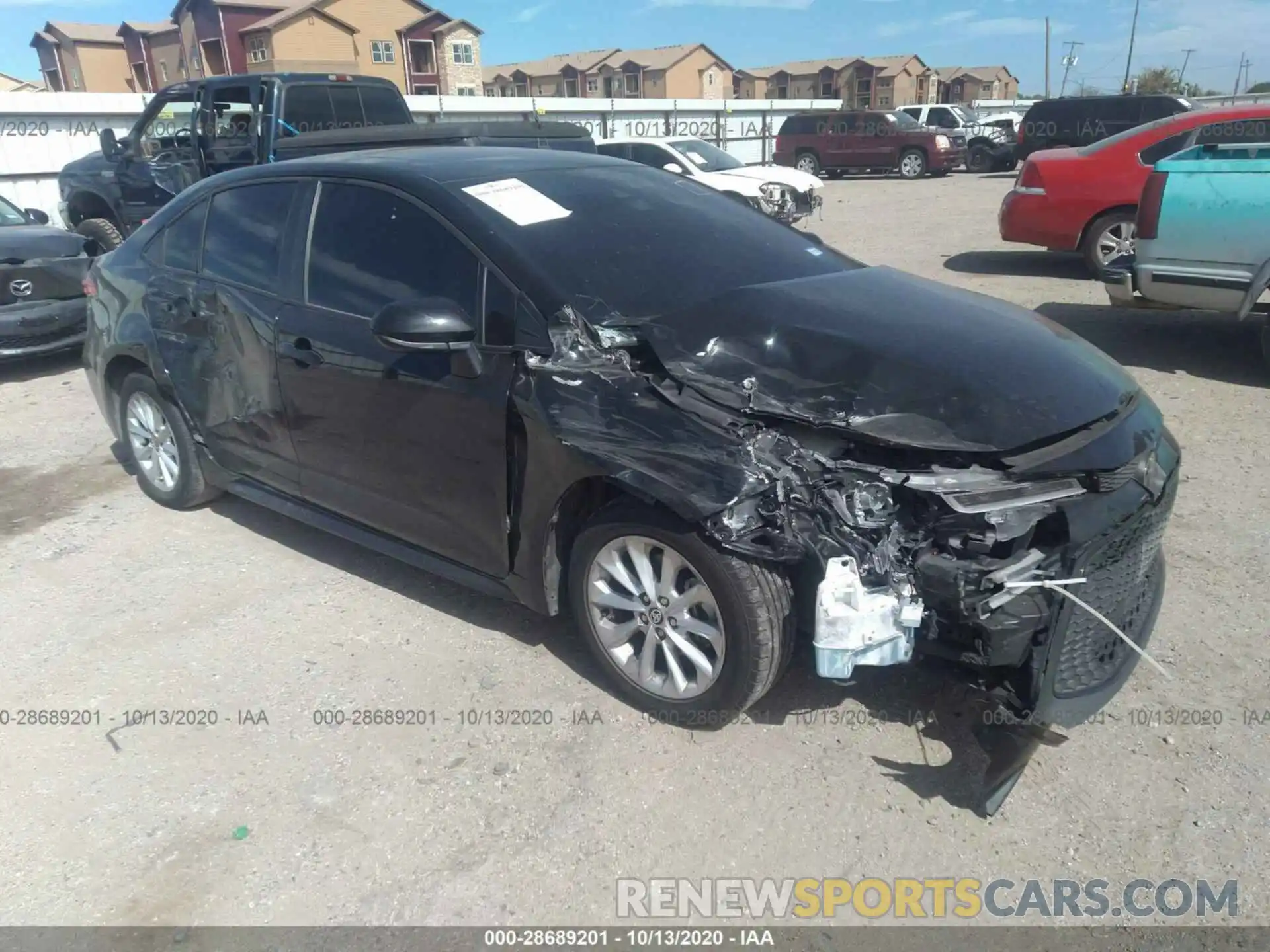 1 Photograph of a damaged car JTDHPRAEXLJ000308 TOYOTA COROLLA 2020