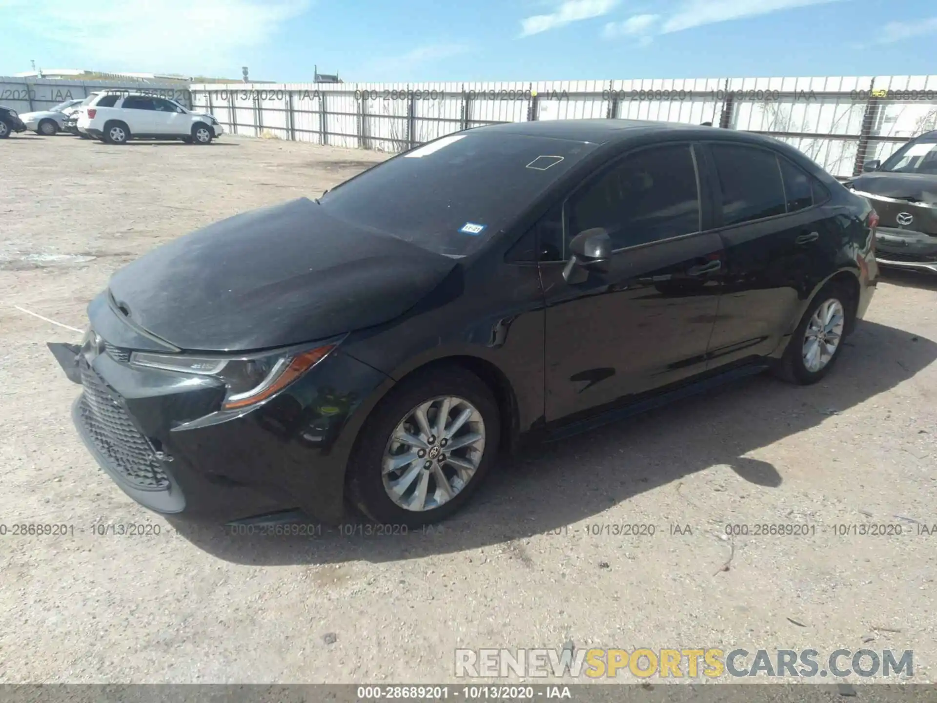 2 Photograph of a damaged car JTDHPRAEXLJ000308 TOYOTA COROLLA 2020