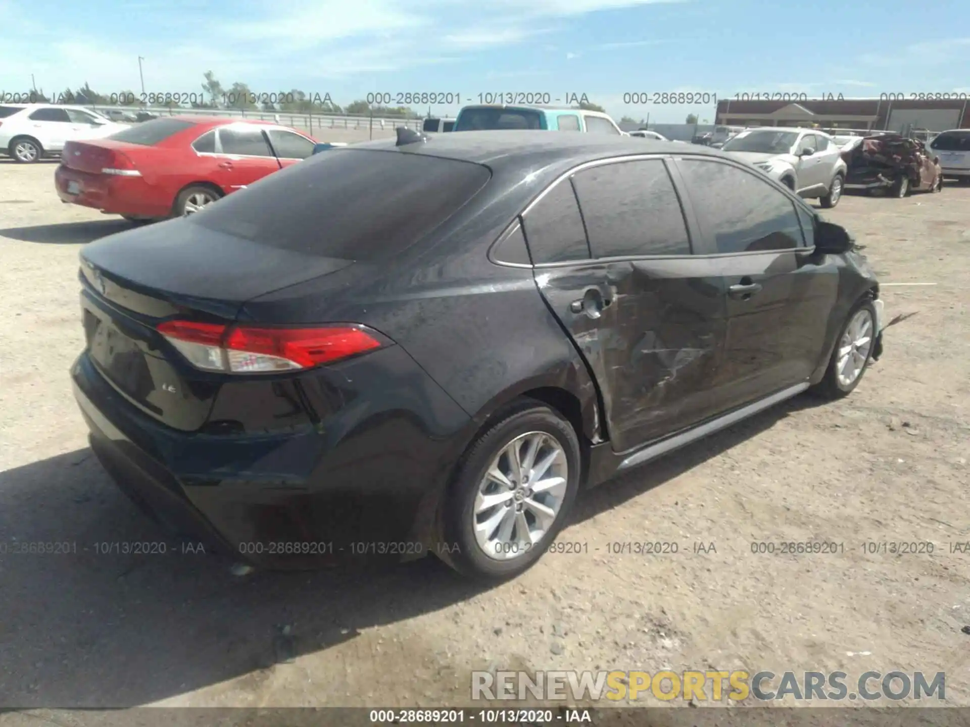 4 Photograph of a damaged car JTDHPRAEXLJ000308 TOYOTA COROLLA 2020