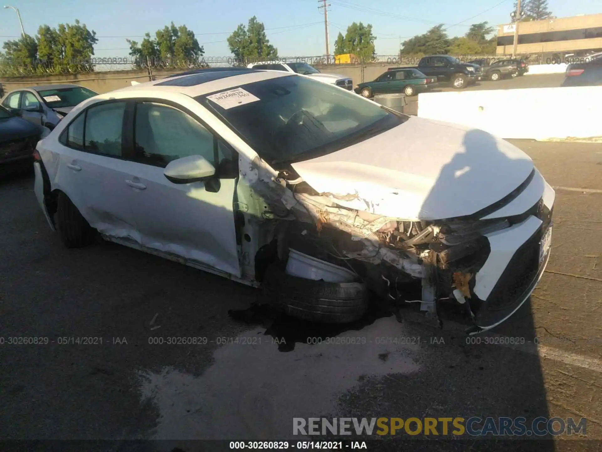 1 Photograph of a damaged car JTDHPRAEXLJ008876 TOYOTA COROLLA 2020