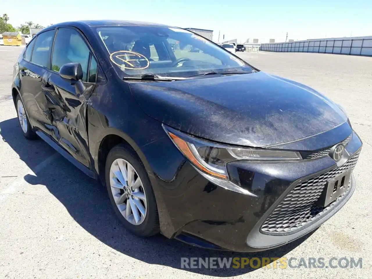 1 Photograph of a damaged car JTDHPRAEXLJ012586 TOYOTA COROLLA 2020