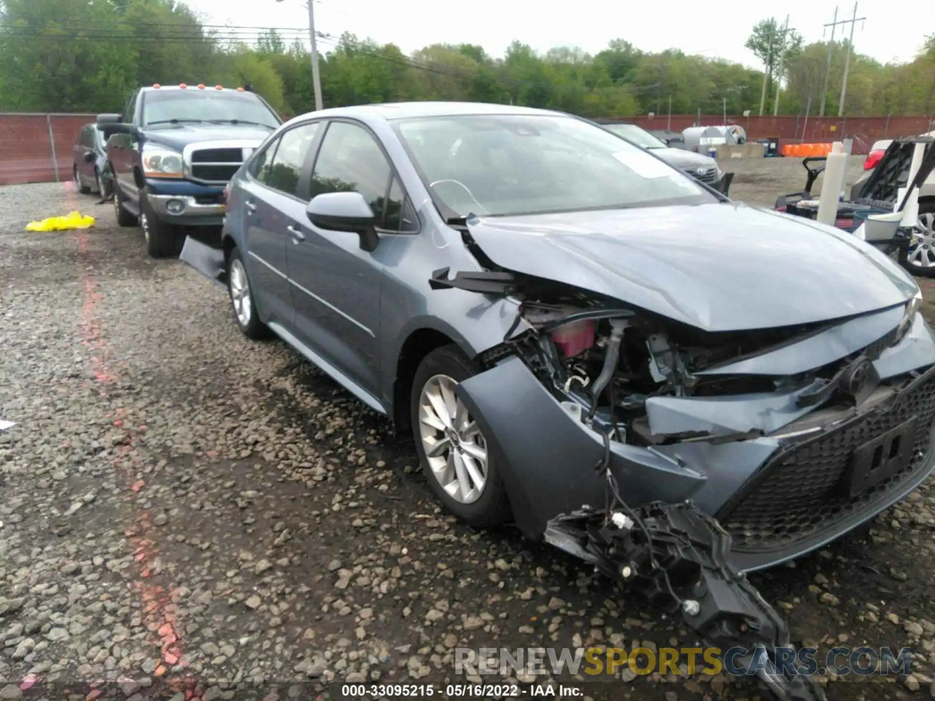 1 Photograph of a damaged car JTDHPRAEXLJ033549 TOYOTA COROLLA 2020