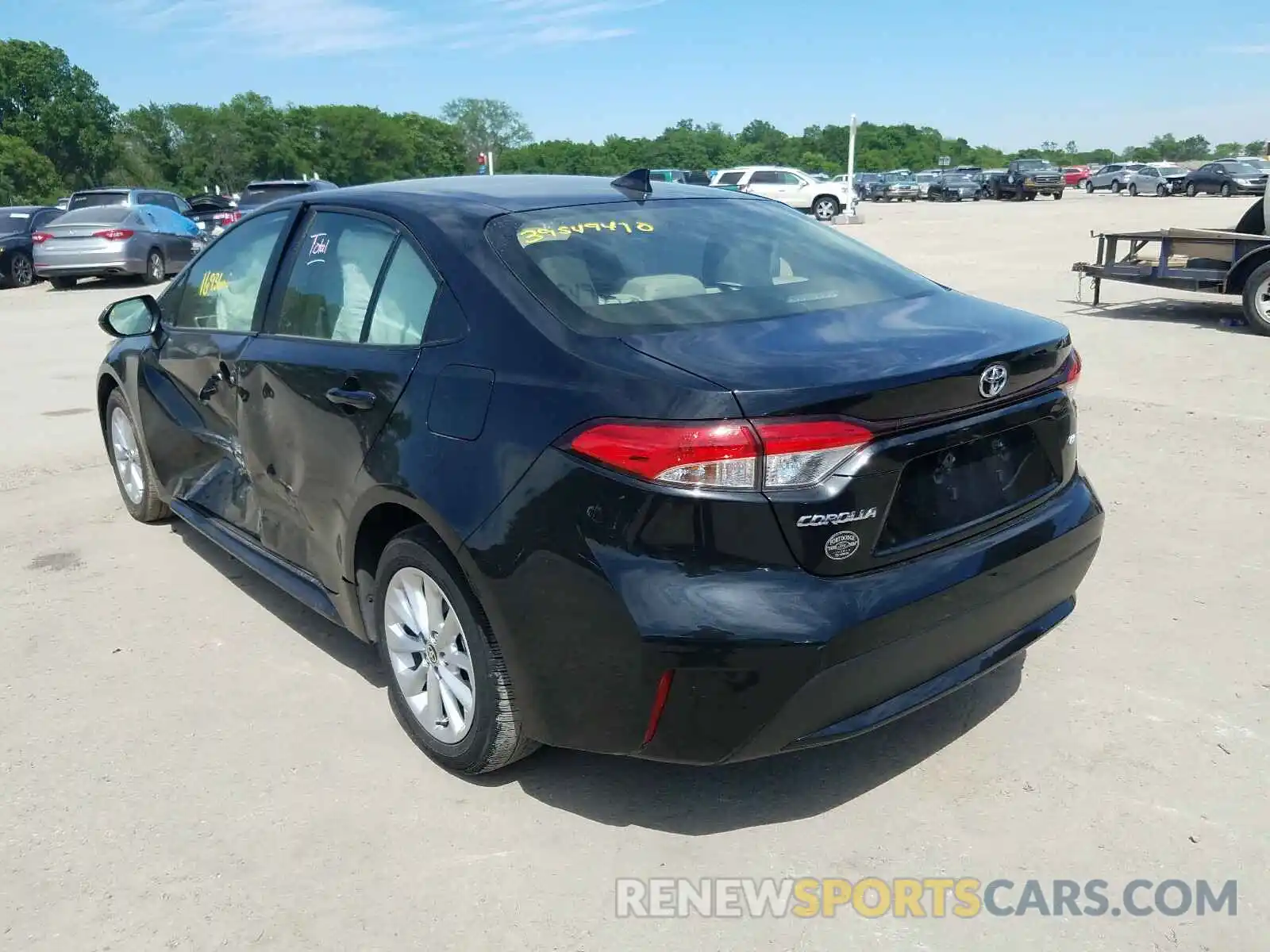 3 Photograph of a damaged car JTDHPRAEXLJ036189 TOYOTA COROLLA 2020