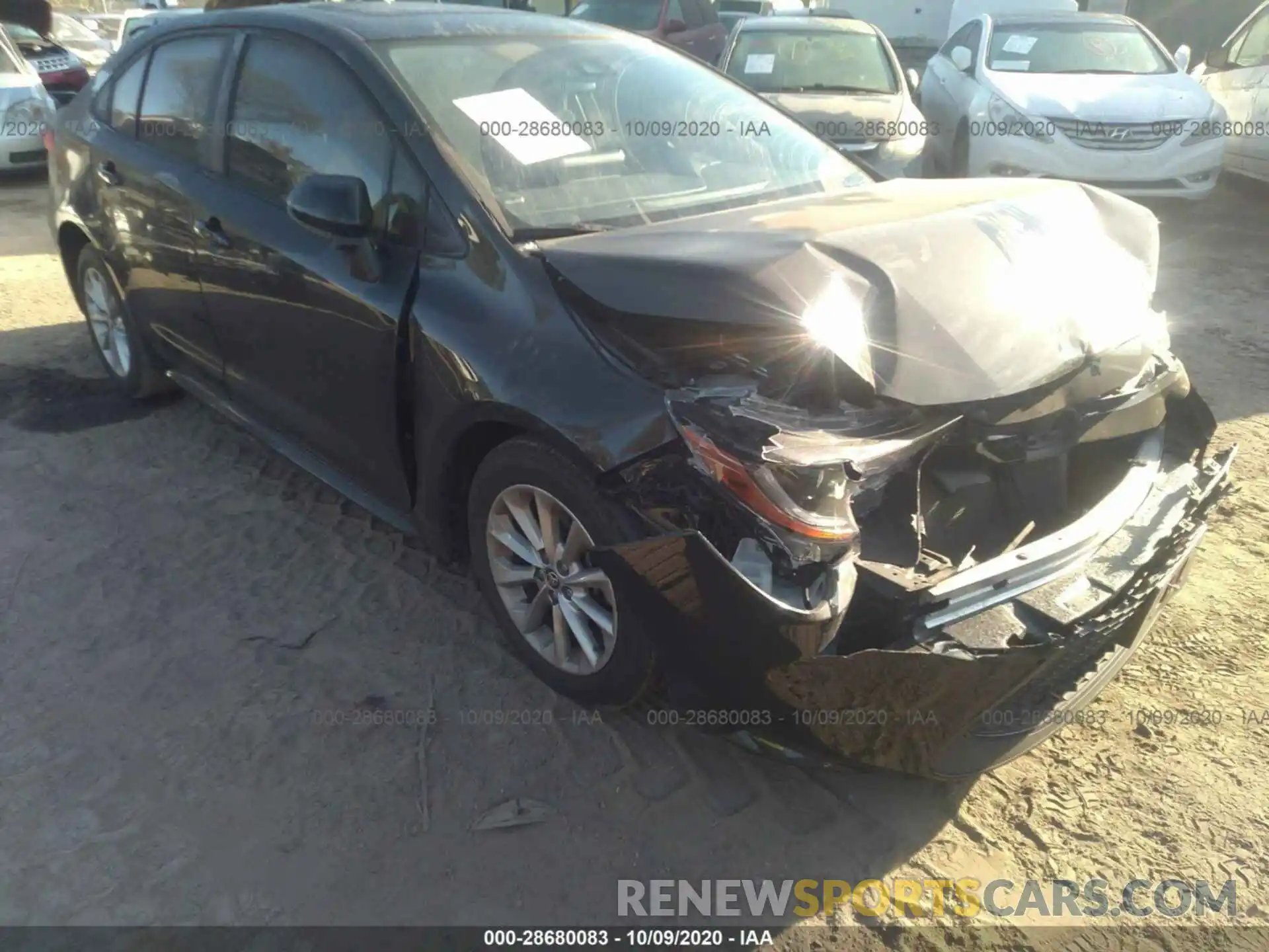 1 Photograph of a damaged car JTDHPRAEXLJ046155 TOYOTA COROLLA 2020